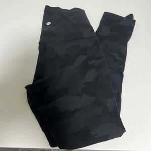 Lululemon black camo align ankle cropped leggings